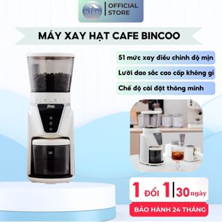  Máy xay cà phê Bincoo cao cấp tự động xay bột mịn đều nhiều chế độ,máy xay hạt cafe espresso dùng cho quán gia đình 
