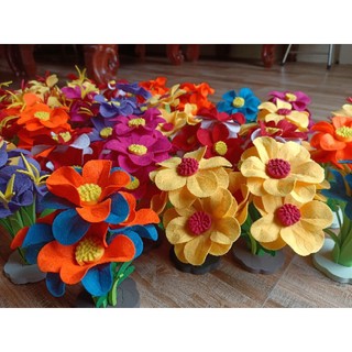 Khóm hoa nỉ đồ dùng mầm non