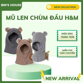 Mũ len chùm đầu H&M cho bé sz 2m-4y