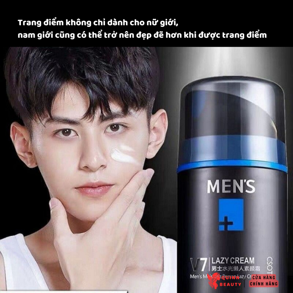 Kem lười che khuyết điểm cho nam giới Cream Men's - Kem che khuyết điểm giúp trắng sáng da mặt - Quinn Beauty