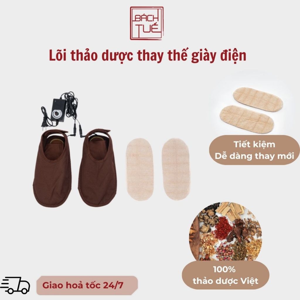 [1 Cặp] Lõi Thảo Dược Thay Thế Giày Điện