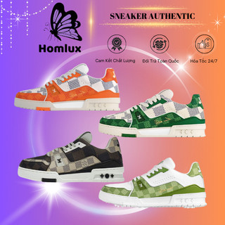  Giày thể thao Homlux Giày Louis Vuitton LV Trainer #54 Damier Green đủ phối màu. 