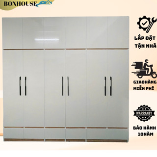  Tủ Nhựa Đài Loan 6 Buồng Cửa Mở Chắc Chắn Chịu Tải Lớn Tủ Nhựa Quần Áo Chống Ảm Mốc Mối Mọt - Miễn Phí Vận Chuyển 
