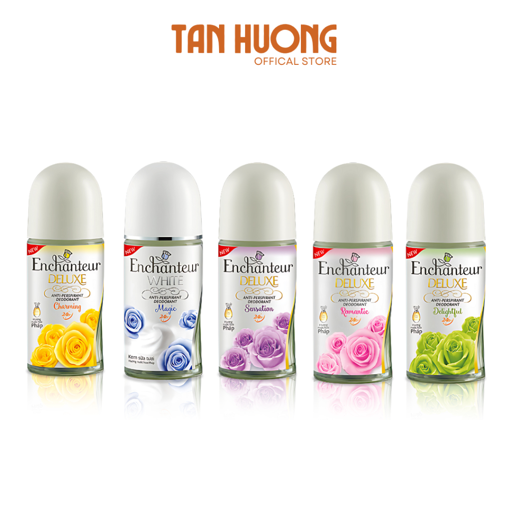 Lăn khử mùi hương nước hoa Enchanteur Charming Sensation Delightful Romantic Magic