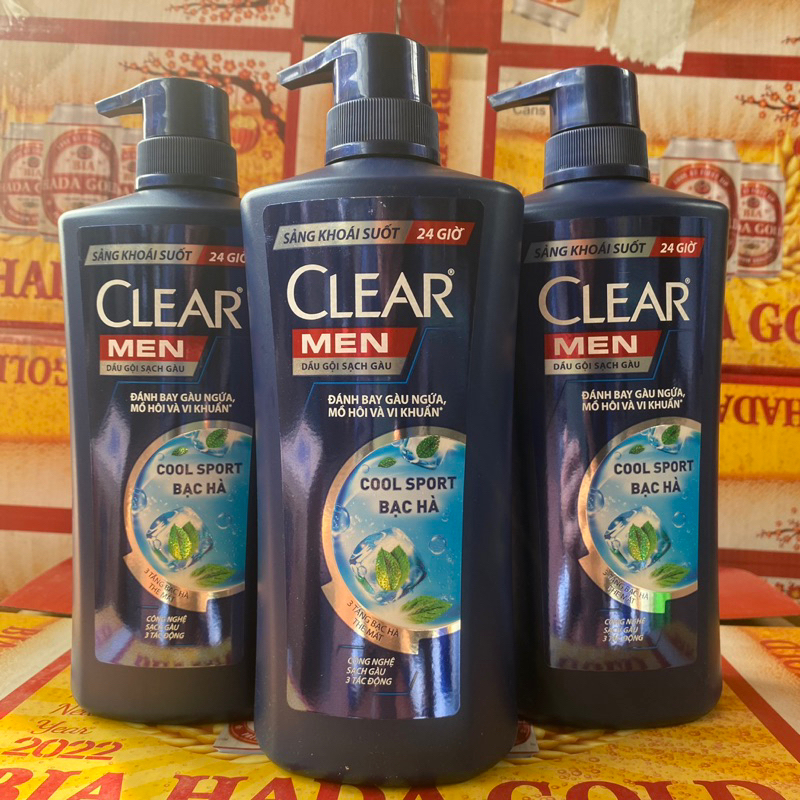 Dầu Gội Clear Men Bạc Hà 630g
