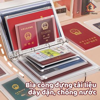 Bìa Còng A5 B5 A4, Bìa Đựng Tài Liệu Đã Đục Lỗ, Bìa Sổ Còng Lưu Trữ Hồ Sơ Văn Phòng Dày, Chống Nước Gia Dụng CoCo KTL03