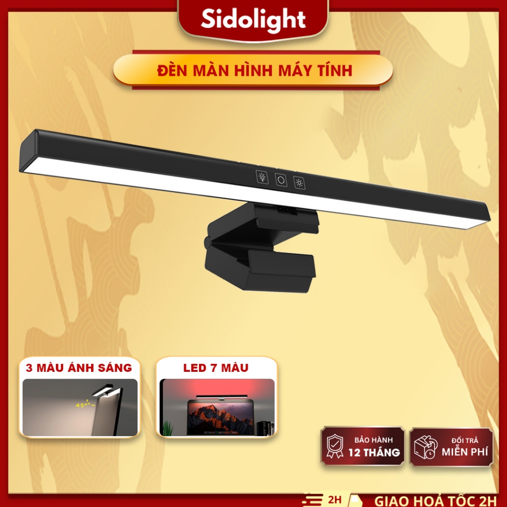 Đèn treo màn hình pc Sidolight SG301 đèn màn hình máy tính cảm ứng 3 màu ánh sáng led RGB hắt tường