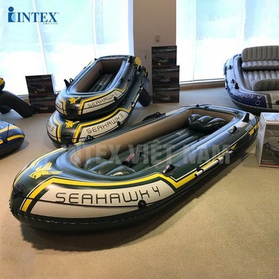Thuyền bơm hơi Seahawk 4 người chính hãng INTEX 68351/66334, bảo hành 12 tháng