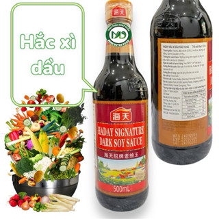 Hắc xì dầu Kicap - Hắc xì dầu Haday  Hải Thiên - dùng làm tạo mầu pha đồ ăn chai 500ml