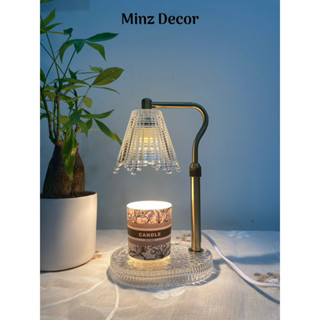 [ TẶNG NẾN THƠM ] MẪU MỚI 2025 Đèn nến thơm chụp pha lê tuyết siêu đẹp