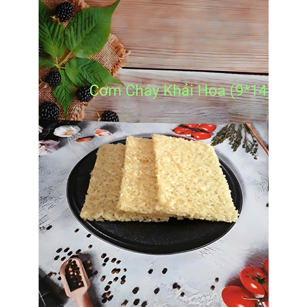 Cơm cháy khô Khải Hoa(100% Nếp thơm) 1kg (16-17 miếng)