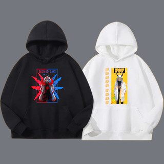 Áo Hoodie 2 Màu Đen Trắng In Hình Glich 504 Sans | Sans 404|  Sans 707 dành cho bé trai