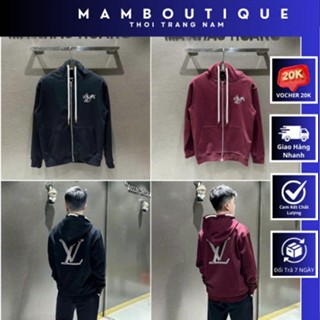 Áo Khoác Hoodie Nam Nữ lờ về Thêu Trước Và Sau Cực Đẹp . Áo Hoodie Zip lờ về Boy Phố Thêu Trước Sau