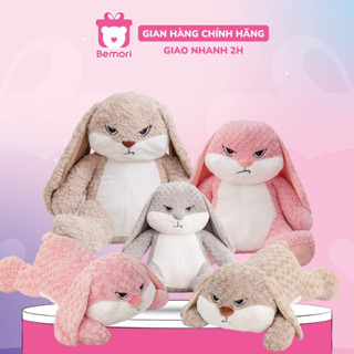 Gấu bông thỏ bunny mặt quạo Bemori thú nhồi bông thỏ tai dài giận dữ mềm mịn cao cấp