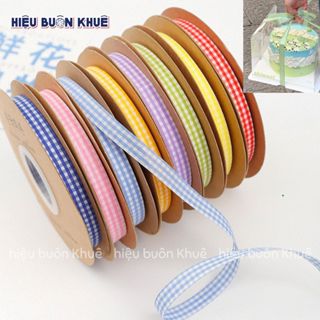 Ruy Băng Caro Gói Quà, Làm Nơ, Cột Hộp Bánh Kem, Cột Bó Hoa [1cm x 45m]