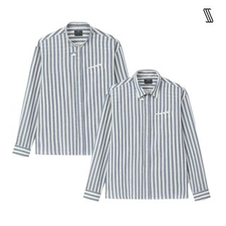 Áo sơ mi 2 cổ nam SSSTUTTER sơmi kẻ dáng loose linen thoáng mát trụ linh hoạt DELICATE SHIRT