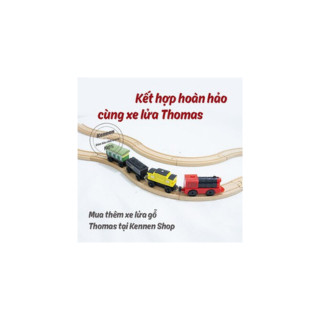 Đồ chơi lắp ráp mô hình xe lửa gỗ chạy được cho tàu Thomas