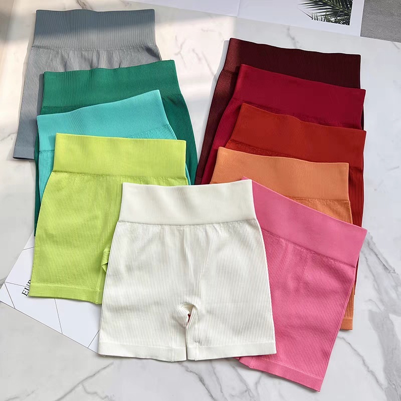 Quần Legging Đùi Tập Gym Yoga Nâng Mông Cạp Cao Co Dãn 4 Chiều Chất Dệt Gân Beyour Sport