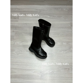 Boot Đùi Cho Bé Gái Hoa Trà 26-36-Boot Cho Bé Gái Khoá Kéo