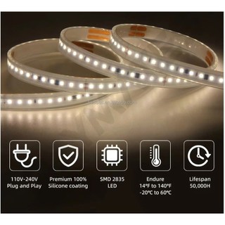 Cuộn 100M LED Dây 220V 2835 120LED/M Lõi đồng chống cháy nổ