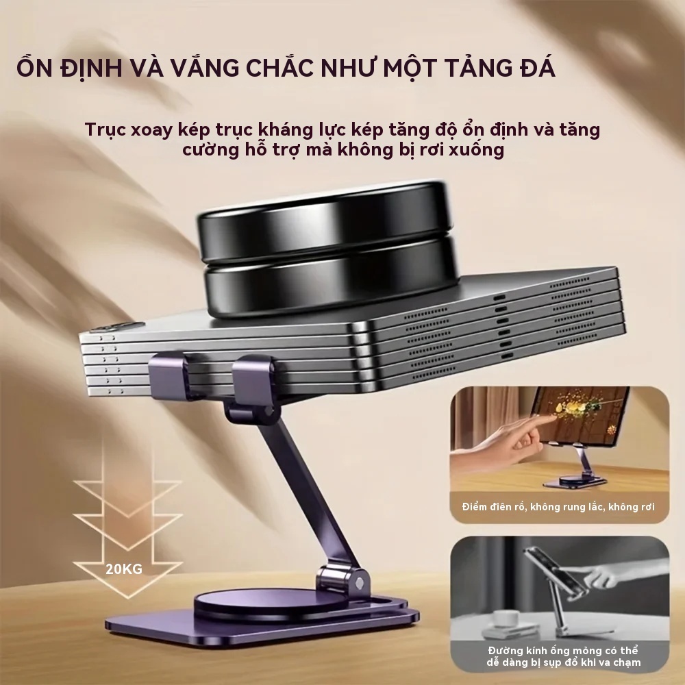 TZUZL Z02 Giá đỡ điện thoại di động bằng kim loại giá đỡ điện thoại di động gấp xoay 360 độ | BigBuy360 - bigbuy360.vn