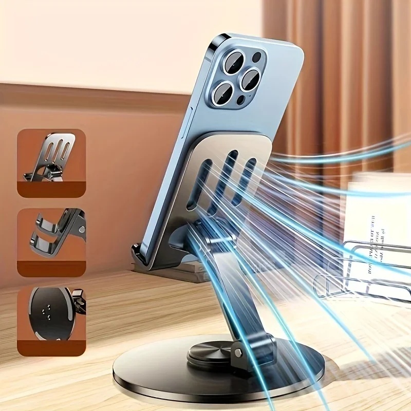 TZUZL Z02 Giá đỡ điện thoại di động bằng kim loại giá đỡ điện thoại di động gấp xoay 360 độ | BigBuy360 - bigbuy360.vn