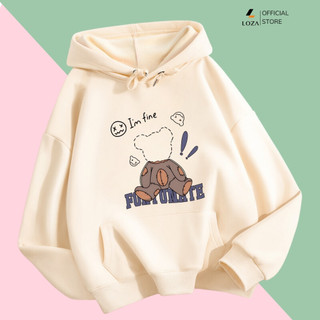 Áo nỉ hoodie nữ NA28 in hình nhiều mẫu Loza G0226