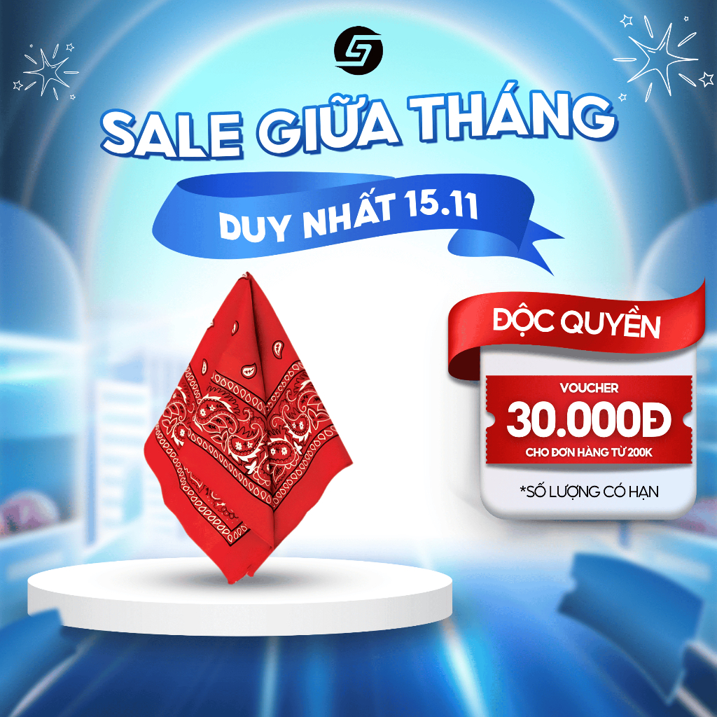 Khăn Bandana Old Spice thời trang - Hàng Tặng Không Bán - Tặng kèm khi mua 2 lăn khử mùi Old Spice