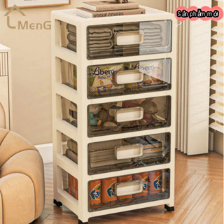 Hiện đại đơn giản trong suốt nhà phòng ngủ tủ đầu giường tủ nhựa đồ ăn nhẹ lưu trữ đồ chơi