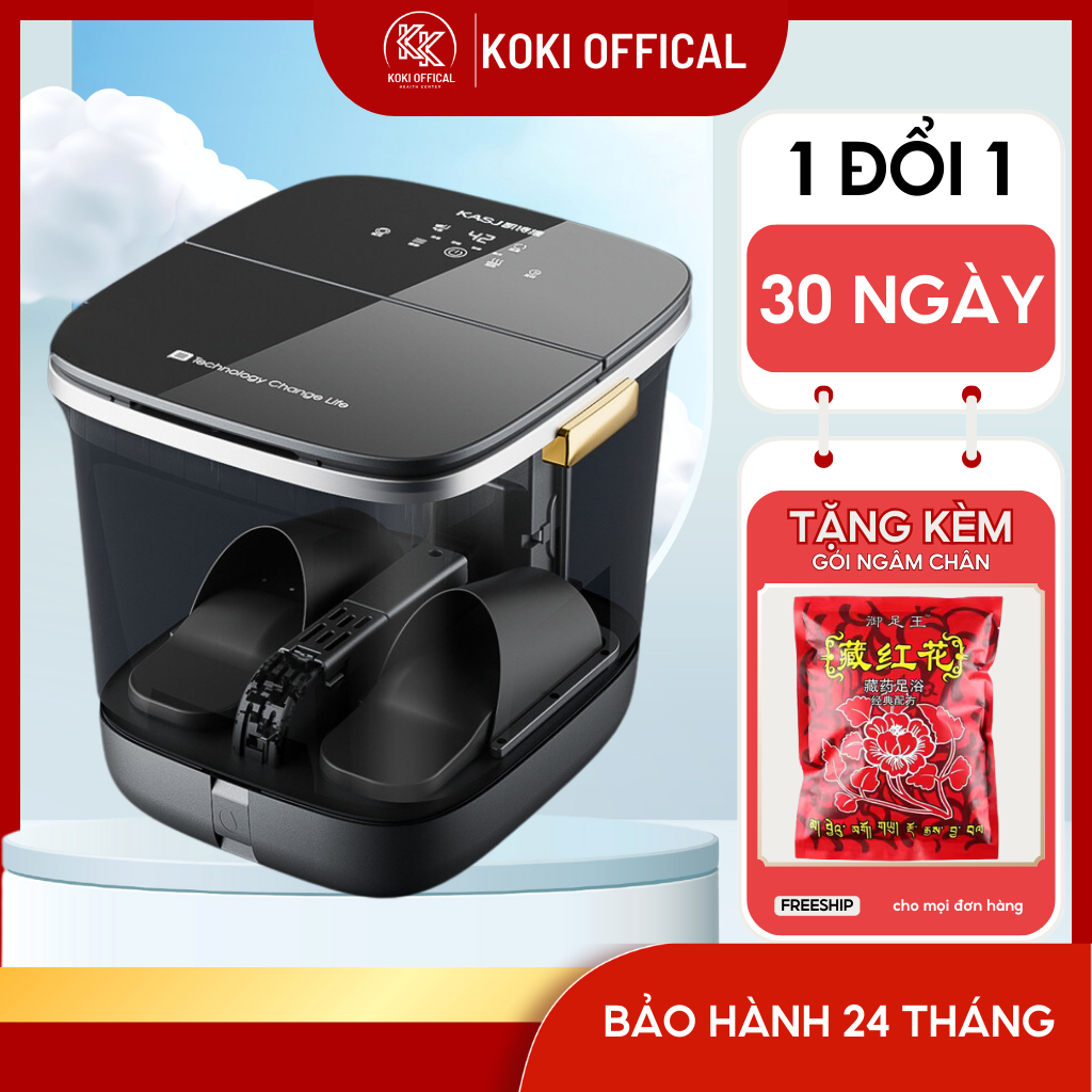 Bồn ngâm chân massage KASJ, máy massage chân bấm huyệt, giúp lưu thông tuần hoàn máu
