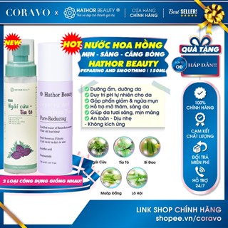 Nước hoa hồng Dưỡng Ẩm Cân bằng pH Căng Mịn Da Peparing And Smoothing Toner Hathor Beauty (Kim Thiên Hoa) 150ml - Coravo