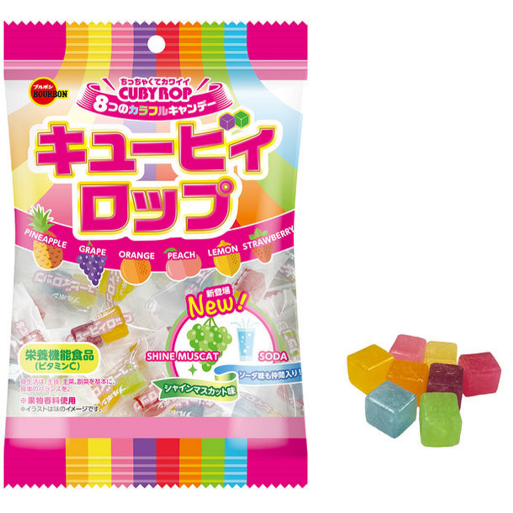 Kẹo trái cây Nhật Bản Bourbon Cuby Rop gói 100g