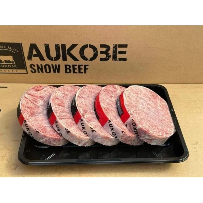 LÕI VAI BÒ AUKOBE ÚC 1KG , thịt & mỡ đan xen, thịt mềm, béo ngọt, thơm ngon