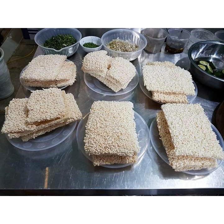 Cơm cháy chưa chiên (100% Nếp thơm) đặc sản Ninh Bình 1kg (16-17 miếng)