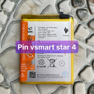 pin vsmart star 4 model BVSM-340 ,pin zin bảo hành 6 tháng