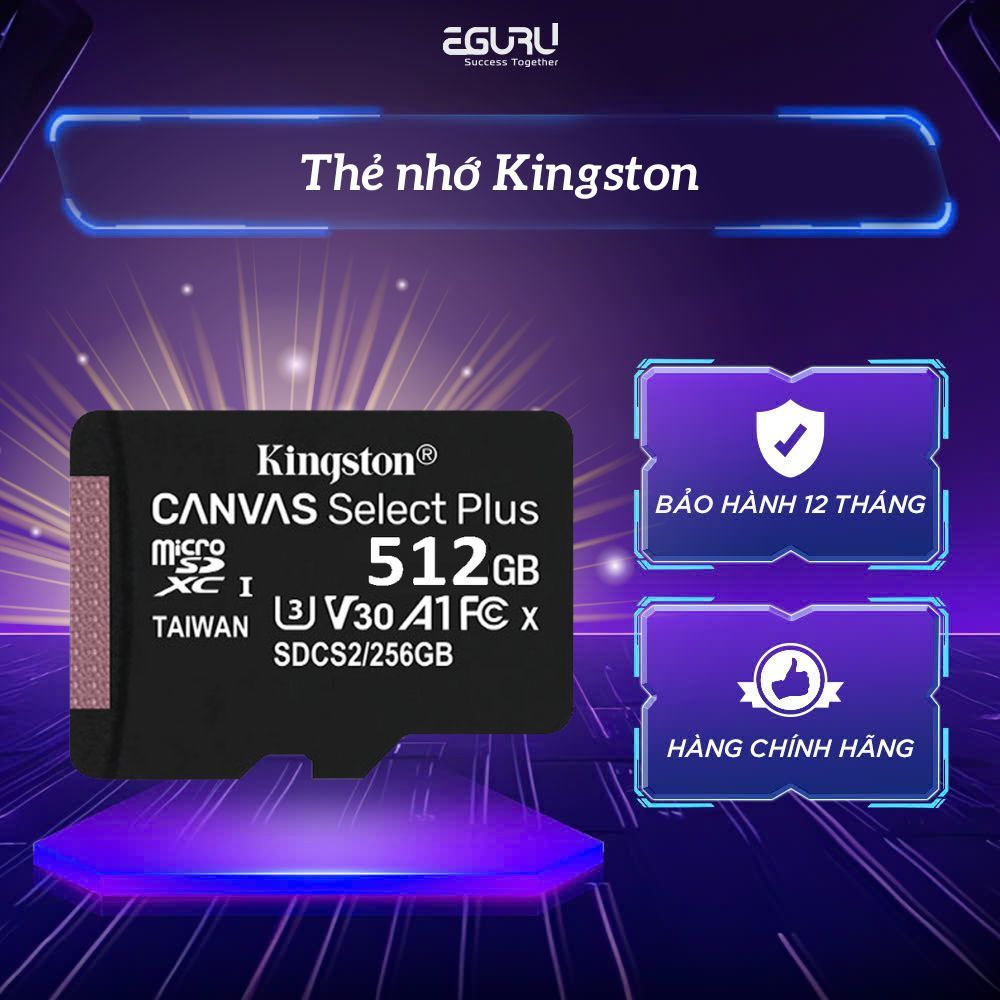 KINGSTON Thẻ Nhớ Micro Class 10 carte SD memoria 64GB 128GB 256GB | Hàng Chính Hãng