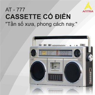 [TẶNG USB VÀ BĂNG] Đài Radio Cassette Nhật Bản ANTRA AT-777, Kết Nối Bluetooth, USB Sóng AM/FM/SW