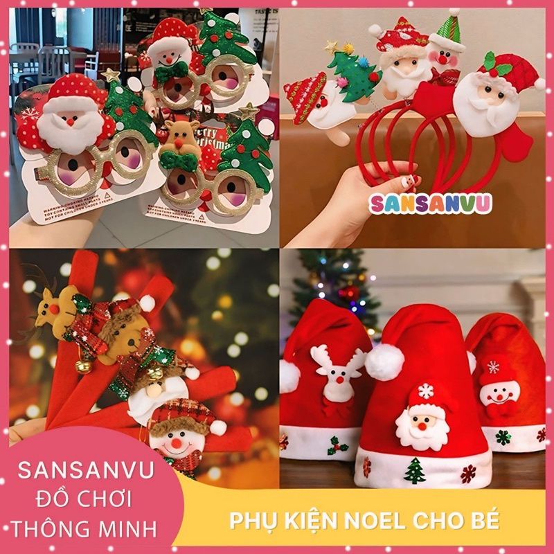 Quà Tặng Noel Cho Bé, Bộ Đồ Chơi Noel, Đồ Giáng Sinh Cho Bé Gái Bé Trai Sansanvu Siêu Dễ Thương Đáng Yêu Tặng Quà Bé