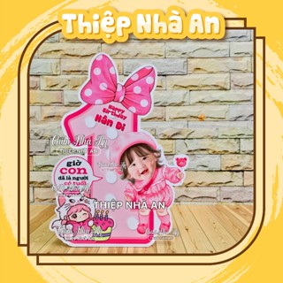 Chibi tuổi trang trí thôi nôi, sinh nhật cho bé gái – Hàng đẹp, in sắc nét.
