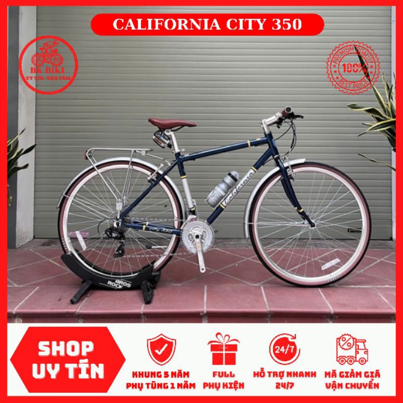 Xe Đạp CALIFORNIA CITY 350 2026 • Khung nhôm, Shimano 24 tốc độ, moay-ơ nhôm, nan hoa inox