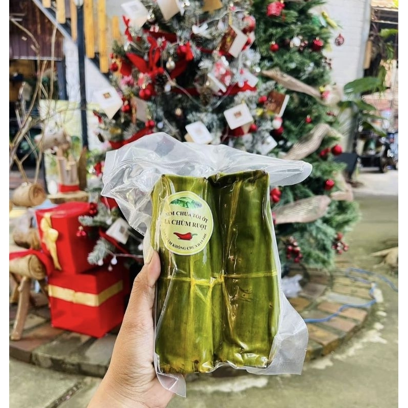 NEM CHUA TỎI ỚT LÁ CHÙM RUỘT/ ĐẶC SẢN DIỄN KHÁNH - NHA TRANG (1KG 4 ĐÒN)