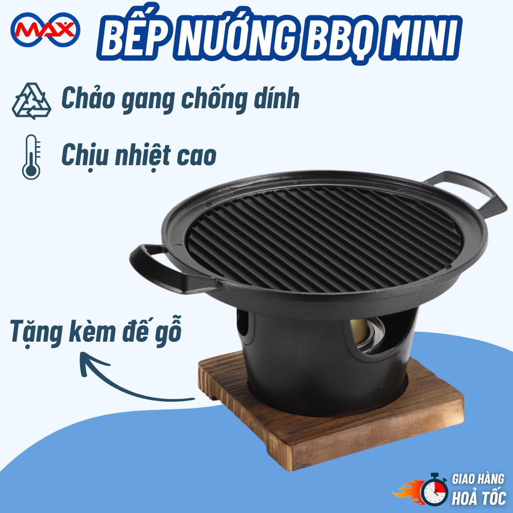 Bếp Nướng Cồn Mini Không Khói BBQ Phong Cách Nhật, Bếp Nướng Đa Năng Cho Mọi Nhà
