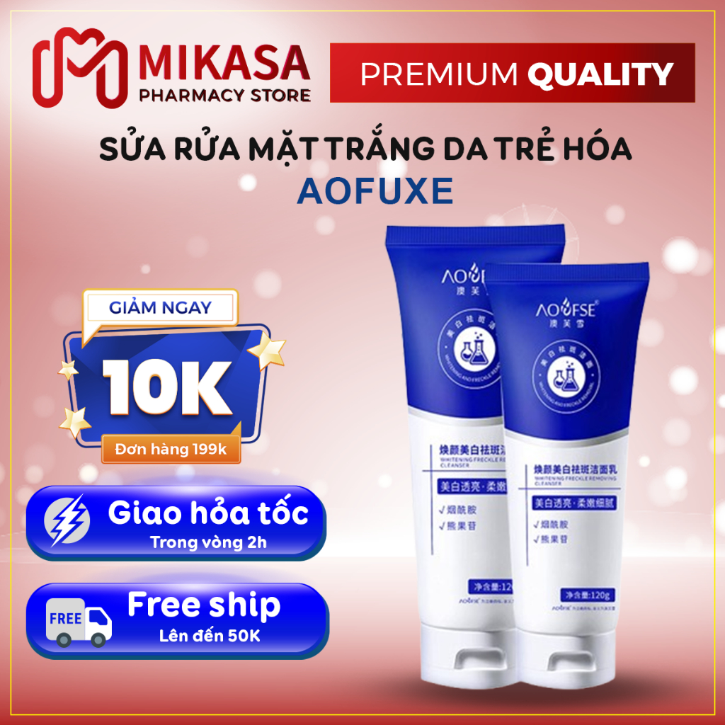 Sữa Rửa Mặt Dưỡng Trắng Xóa Nám Tàn Nhang AOFUXE – Làm Sáng Da, Mịn Màng và Giảm Nám Hiệu Quả