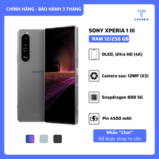 Điện Thoại Sony Xperia 1 Mark 3 (X1 Mark 3), RAM 12/256 GB, Snapdragon 888 5G - Màn Hình 120Hz - 4K