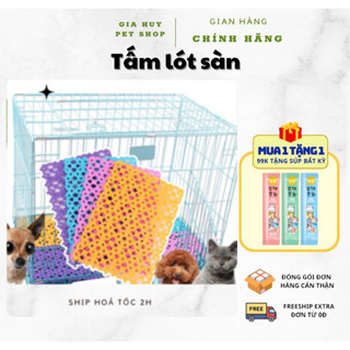Tấm lót sàn chuồng chó mèo bằng nhựa PVC nhiều màu ( 30x20cm )