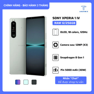Điện Thoại Sony X1 Mark 4 - 2 SIM - RAM 12/256 GB - Snapdragon 8 GEN 1 - Màn Hình 4K - Full HD+