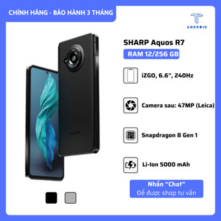 Điện Thoại SHARP R7 - RAM 12/256G, Màn Hình 240Hz, Chip 8 Gen 1, Camera Leica Siêu Nét, Máy Đẹp Zin