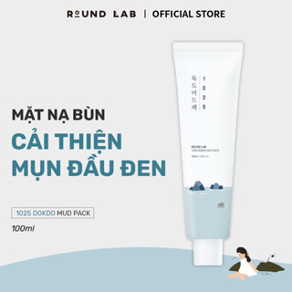 Mặt Nạ Bùn Khoáng Round Lab 1025 Dokdo Mud Pack 100ml hỗ trợ giảm thiểu mụn đầu đen