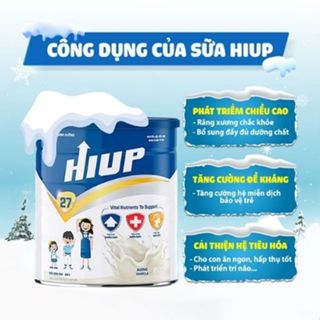 Sữa Bột Hiup Sữa Bột Tăng Chiều Cao Cho Bé Từ 2 Đến 15 Tuổi 650g
