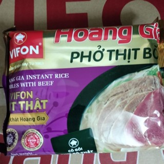 thùng 18 gói bánh đa cua hoàng gia, phở thịt bò Hoàng gia 120g/1 gói